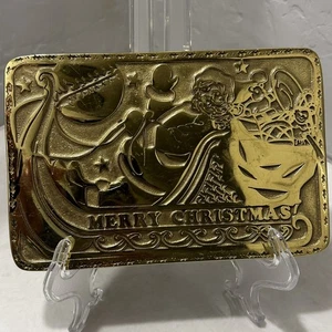 Vintage Virginia Metalcrafters Brass Trivet Christmas 1995 - Picture 1 of 14