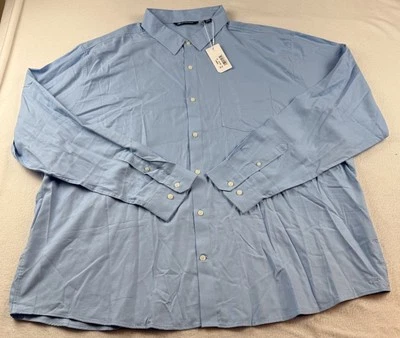 New Men's Cutter & Buck Lt Blue Long Sleeve Button-Front Shirt XXXL NWT - Image 1 of 4