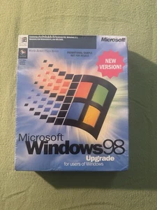 NEW Microsoft Windows 98 Upgrade (New Version) Factory Sealed CD Sample Promo - Picture 1 of 11