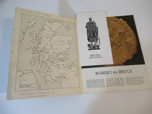 1978 Pitkin Pictorials Robert the Bruce Pride of Britain Booklet+ postcard - Imagen 1 de 8