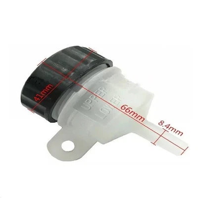 Motorcycle Bike Rear Brake Reservoir Master Cylinder Tank Oil Cup Fluid Bottle - Image 1 of 4