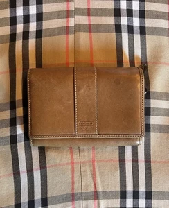 Vintage Coach Legacy Hamilton 3-in-1-Geldbörse mit Doppelfaltung braun Lederwaren Damen 4 x 6 - Bild 1 von 16