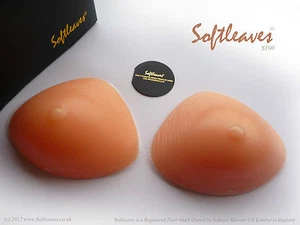 Softleaves S 100 Silicone Breast Forms Breast Enhancers Bra Inserts bra Implant - Picture 1 of 23