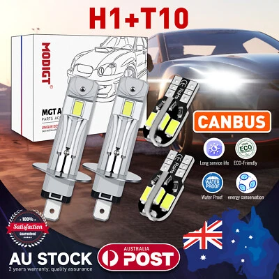 OEM H1+T10 LED Headlight CANbus Beam Bulbs replace for halogen For Mazda 6 2003 - image 1 of 4