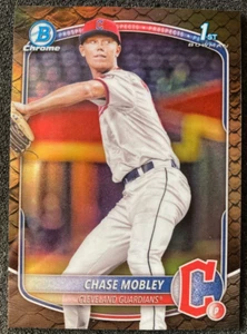 2025 Bowman Chrome BCP-56 Chase Mobley Reptilian Refractor. Cleveland Guardians - Bild 1 von 2