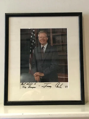 President Jimmy Carter Color Photograph Autograph & Inscription Dated 1989 (CoA) - Image 1 of 4