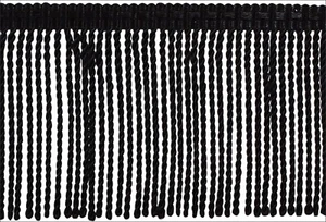 Thin Bullion Fringe Trim, Style# BFTC3, Color# K9 - Pure Black [24 Yards] - Picture 1 of 1