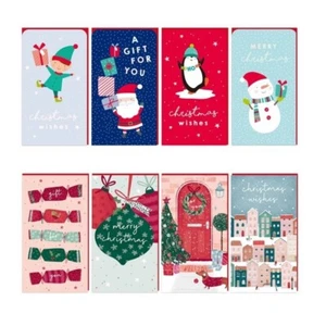 Juego de 4 Lindas Carteras de Dinero de Navidad de Regalo Tarjeta y Sobre Regalo - Imagen 1 de 3