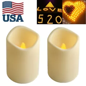 2 pz candele votive tremolanti senza fiamma candele elettriche finte di lunga durata - Foto 1 di 11