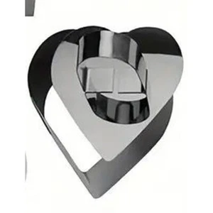 Stainless Steel Mousse Ring Mould Heart - Picture 1 of 4