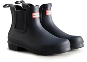 Hunter Women's Original Chelsea Waterproof Rain Boot (Navy Blue, US 6) NEW w Box - Picture 1 of 6