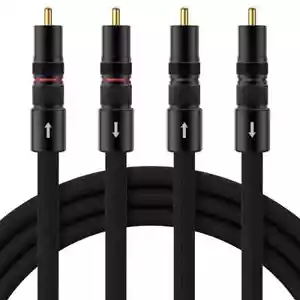 1Pair OFC Silver Plated Cable Gold Plated Plug HiFi Audio Interconnect RCA Cable - Picture 1 of 7