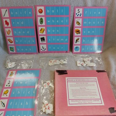 Vintage Make-a-Word Spelling Game 1972 Philograph Publications England - Image 1 of 2