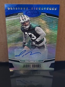 JAMAL ADAMS    2017 PANINI CERTIFIED BLUE GRIDIRON SIGNATURES RC AUTO #/50
