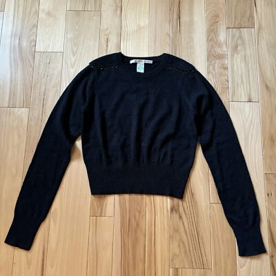 Suéter Diane Von Furstenberg corrente cashmere acento cinza escuro médio - Imagem 1 de 4