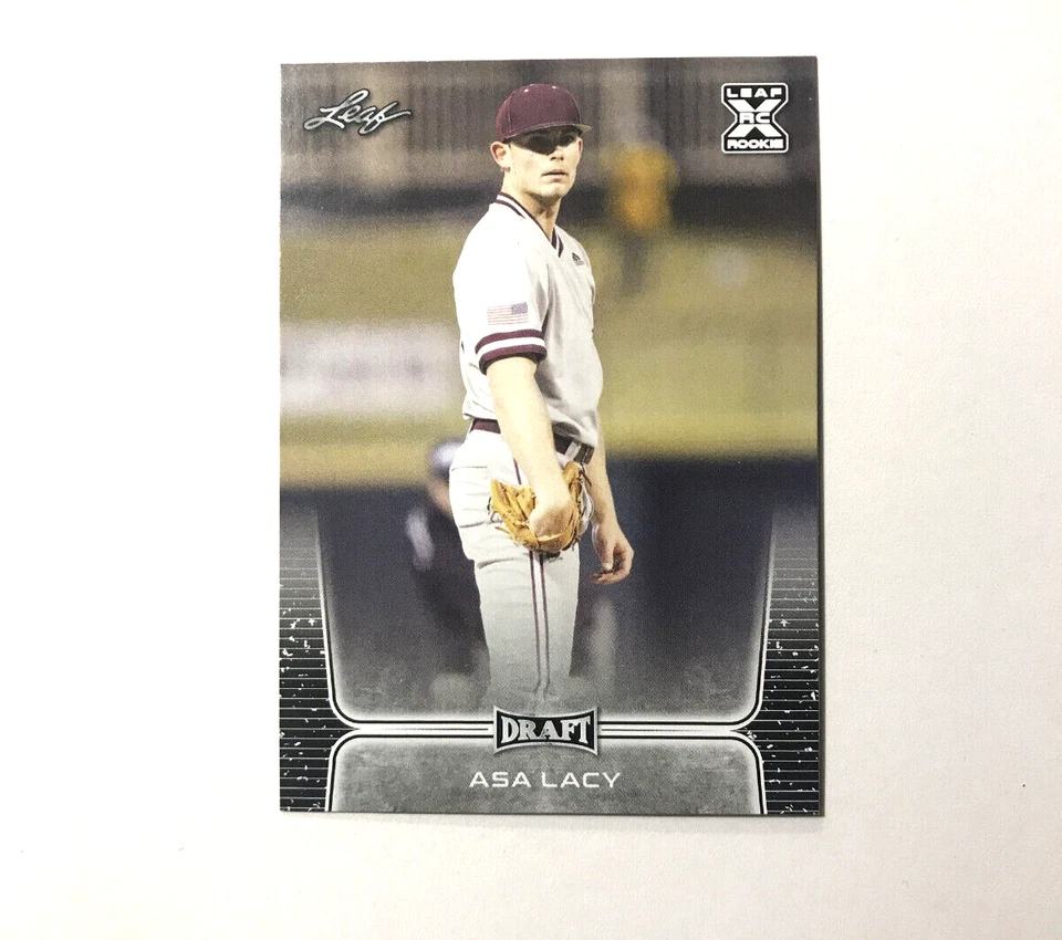 ASA LACY 2020 Leaf Draft Rookie card #27 Kansas City Royals Future Staff Ace - Image 1 of 2