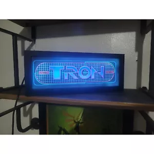 Tron Arcade Marquee Backlit Sign Display - Picture 1 of 4