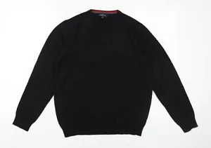 Jersey Daniel Hechter Hombre Negro XL Cuello en V - Imagen 1 de 12