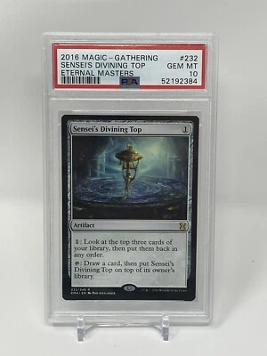 Magic Eternal Masters Sensei’s Divining Top PSA 10 Pop 1 MTG - Image 1 of 2