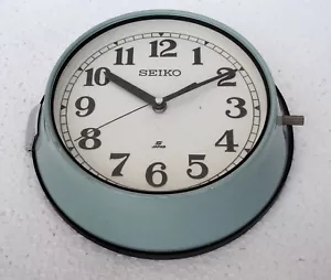 Orologio da parete Seiko marittimo vintage slave nautico nave industriale oro... - Foto 1 di 7