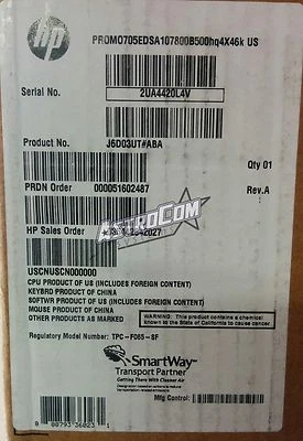 J6D03UT#ABA, J6D03UT, HP ELITEDESK 705 G1 SMALL FORM FACTOR PC NEW RETAIL - Image 1 of 2