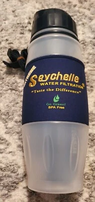 SEYCHELLE 28OZ  FILTRATION FLIP TOP PURE WATER FILTER SQUEEZE BOTTLE NEW - Image 1 of 4