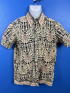 Vintage classic batik shirt size 16.5 (small-medium) - Picture 1 of 9