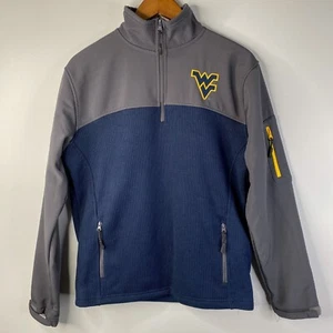 West Virginia Mountaineers Colosseum Athletics Own the Stands 1/4 Zip Jacket Sm - Picture 1 of 9
