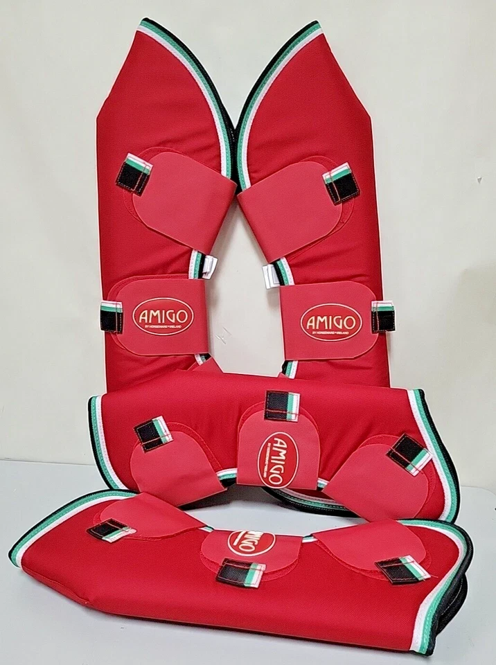 Botas de Viaje Amigo de Horseware Ireland Rojo/Blanco/Verde/Negro Pony DBRTOO PY NUEVAS Foto 1 de 4