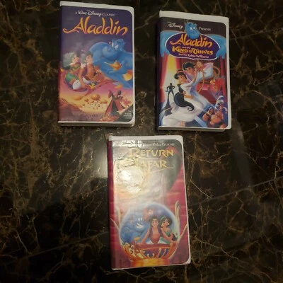 Disney MASTERPIECE Aladdin collection VHS tape kids movie classic🇨🇦  3 tapes - Image 1 of 4