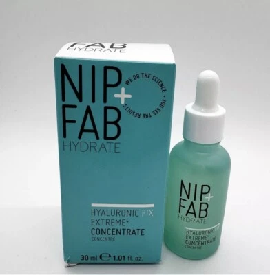 ¡NUEVO EN CAJA! Nip + Fab Hydrate Hyaluronic Fix Extreme Concentrate - 1,01 oz/30 ml Foto 1 de 4