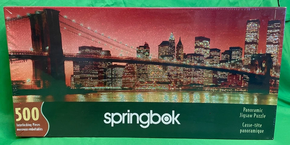 2001 New York City Skyline Panoramic 500 Piece Jigsaw Puzzle Springbok New - Image 1 of 3