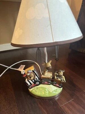 Corderos e hiedra guardería niños lámpara zoológico selva animales jirafa león mono tren 15” Foto 1 de 3