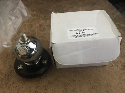 Workman BM-3B Chrome Antenna Ball Mount Lug Connection cb radio ham Marine Boat - image 1 of 4