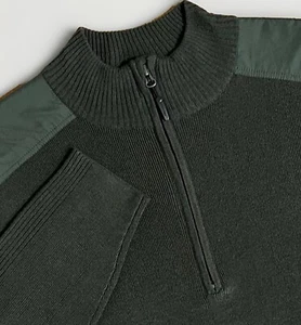 Marmot Wool Blend 1/4 Zip Pullover Knit Lightweight Sweater Mock Neck Men’s LG - Picture 1 of 22