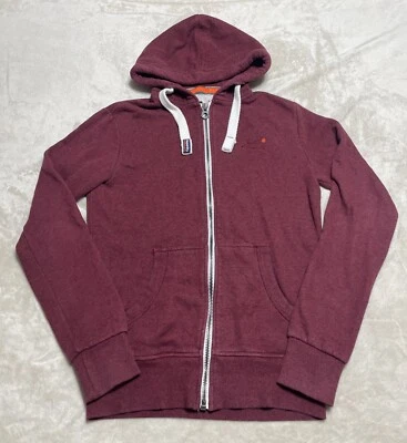 Superdry Sudadera con Capucha Hombre Talla XS Roja Manga Larga Cremallera Completa Naranja Etiqueta Sudadera Foto 1 de 4