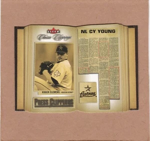 2005 Fleer Classic Clippings Press Clippings Roger Clemens #10PC EX-NM SEE SCAN - Picture 1 of 2