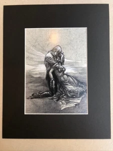 Yslaire Sambre et Julie Dans ses bras sous passe-partout 24 x 30 cm - Picture 1 of 1