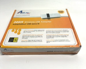 NEW Airlink101 AWLL6080 300N Wireless USB Adapter WiFi LAN 2.4GHz 300Mbps - Picture 1 of 10