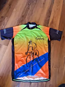 Mens Bicycle Cycling Jersey Size XXXL 3XL Short Sleeve - Picture 1 of 3