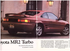 Toyota MR2 1991 turbo cupé, prueba en carretera muy detallada de revista de autos de EE. UU. - Imagen 1 de 1