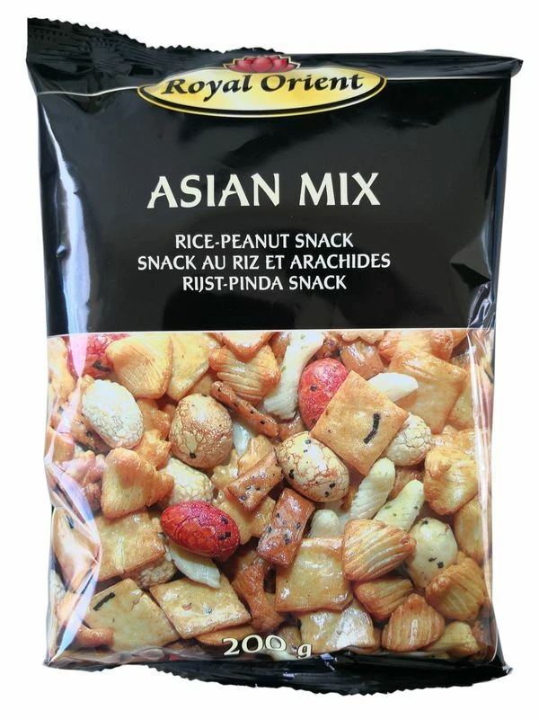 [ 200g ] Royal Orient ASIAN MIX Reis- Erdnuss- Snack / Cracker  - Bild 1 von 1