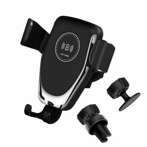 UK Fast Wireless Car Charger Mount Car Phone Holder For iPhone 13 Pro 14 XS XR - Picture 1 of 11