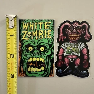 White Zombie (Sticker Lot Of 2-Dishwasher Safe) Music/ 90’s / Art / Comic/Metal - Picture 1 of 4