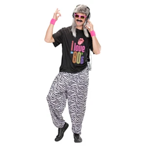 80er Jahre Trainingshose Zebra Jogginghose Bad Taste Kostüm XL 54 - Bild 1 von 3