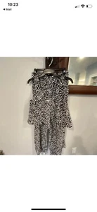 BAR III Black and white Crop top M and pants L Outfit Set - Picture 1 of 11