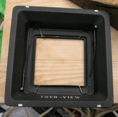 genuine Toyo 45 Monorail 40mm recessed adaptor to graflex pacemaker lensboard - Image 1 of 4