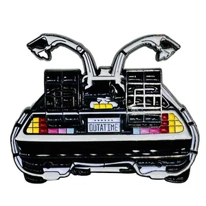 Back to the Future DeLorean Wings Open Enamel Pin - Picture 1 of 2
