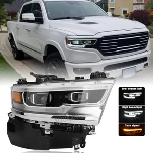 Right Passenger Full DRL LED Headlight Lamp For Dodge RAM 1500 2019 2020 21-2022 - Picture 1 of 12