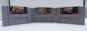 Donkey Kong Country 1, 2, & 3 Bundle (Super Nintendo, SNES) TESTED & WORKS - Picture 1 of 16